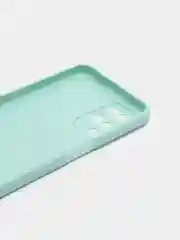 Бирюзовый чехол для OPPO A54 (Оппо А54), прозрачный