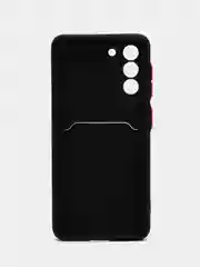 Черный чехол с карманом для карт Samsung Galaxy S20 S21 FE Plus Ultra S22