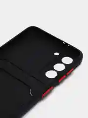 Черный чехол с карманом для карт Samsung Galaxy S20 S21 FE Plus Ultra S22