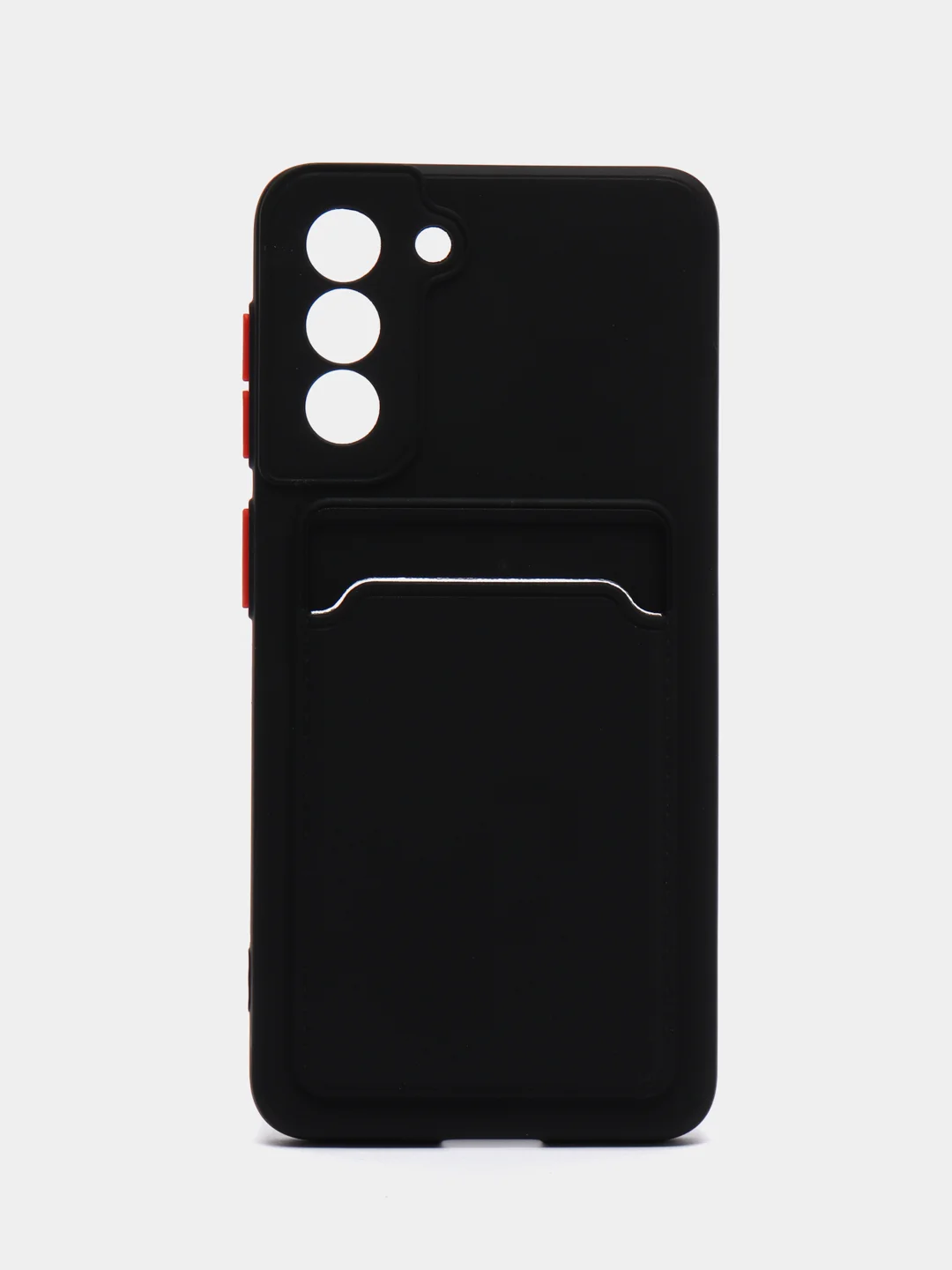Черный чехол с карманом для карт Samsung Galaxy S20 S21 FE Plus Ultra S22