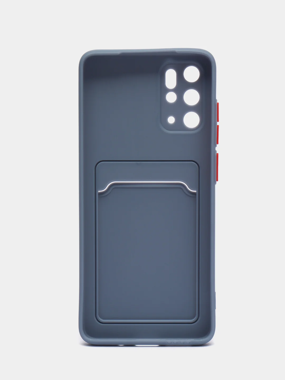 Синий меланж чехол с карманом для карт Samsung Galaxy S20 S21 FE Plus Ultra S22