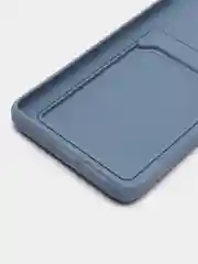 Синий меланж чехол с карманом для карт Samsung Galaxy S20 S21 FE Plus Ultra S22