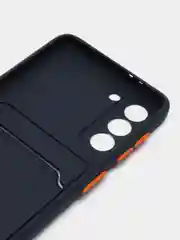 Темно-синий чехол с карманом для карт Samsung Galaxy S20 S21 FE Plus Ultra S22