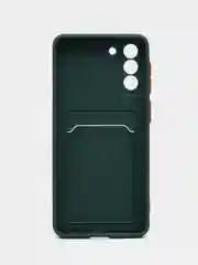 Зеленый чехол с карманом для карт Samsung Galaxy S20 S21 FE Plus Ultra S22