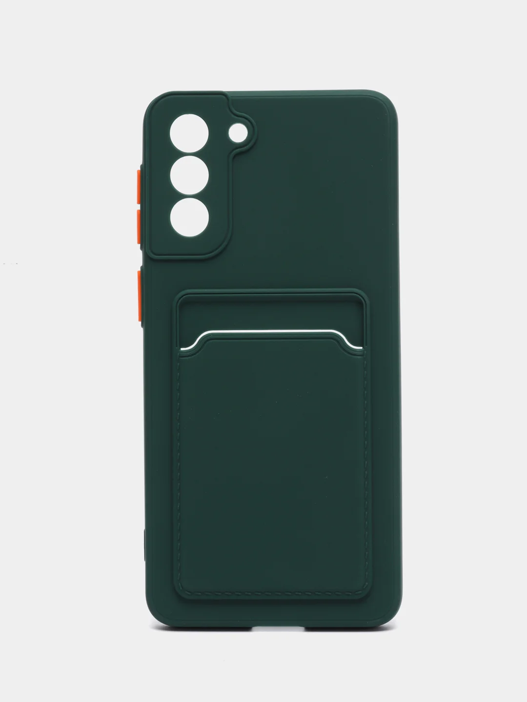 Зеленый чехол с карманом для карт Samsung Galaxy S20 S21 FE Plus Ultra S22