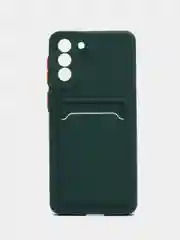 Зеленый чехол с карманом для карт Samsung Galaxy S20 S21 FE Plus Ultra S22