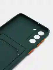 Зеленый чехол с карманом для карт Samsung Galaxy S20 S21 FE Plus Ultra S22