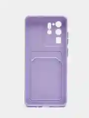 Лавандовый чехол с карманом для карт Samsung Galaxy S20 S21 FE Plus Ultra S22