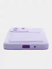 Лавандовый чехол с карманом для карт Samsung Galaxy S20 S21 FE Plus Ultra S22