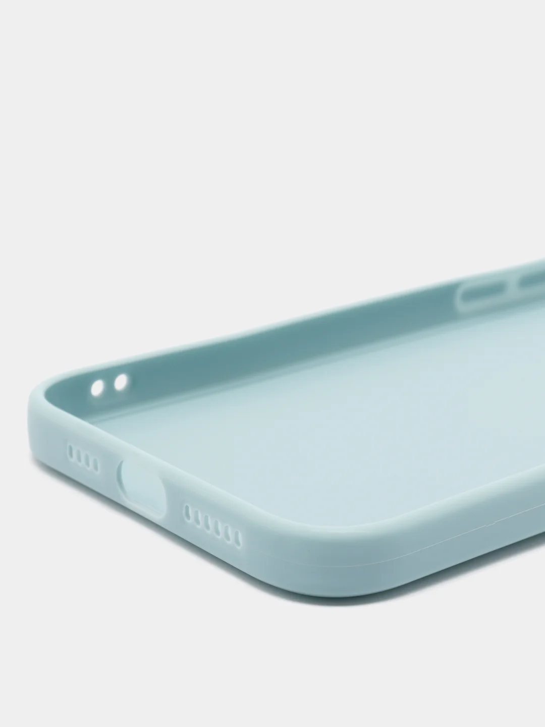 Светло-синий чехол для iPhone 14 / 14 Pro / 14 Plus / 14 Pro Max (айфон 14) силиконовый