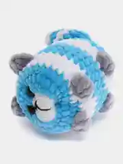 Синий плюшевая мягкая игрушка "Кот-колобок"