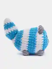 Синий плюшевая мягкая игрушка "Кот-колобок"