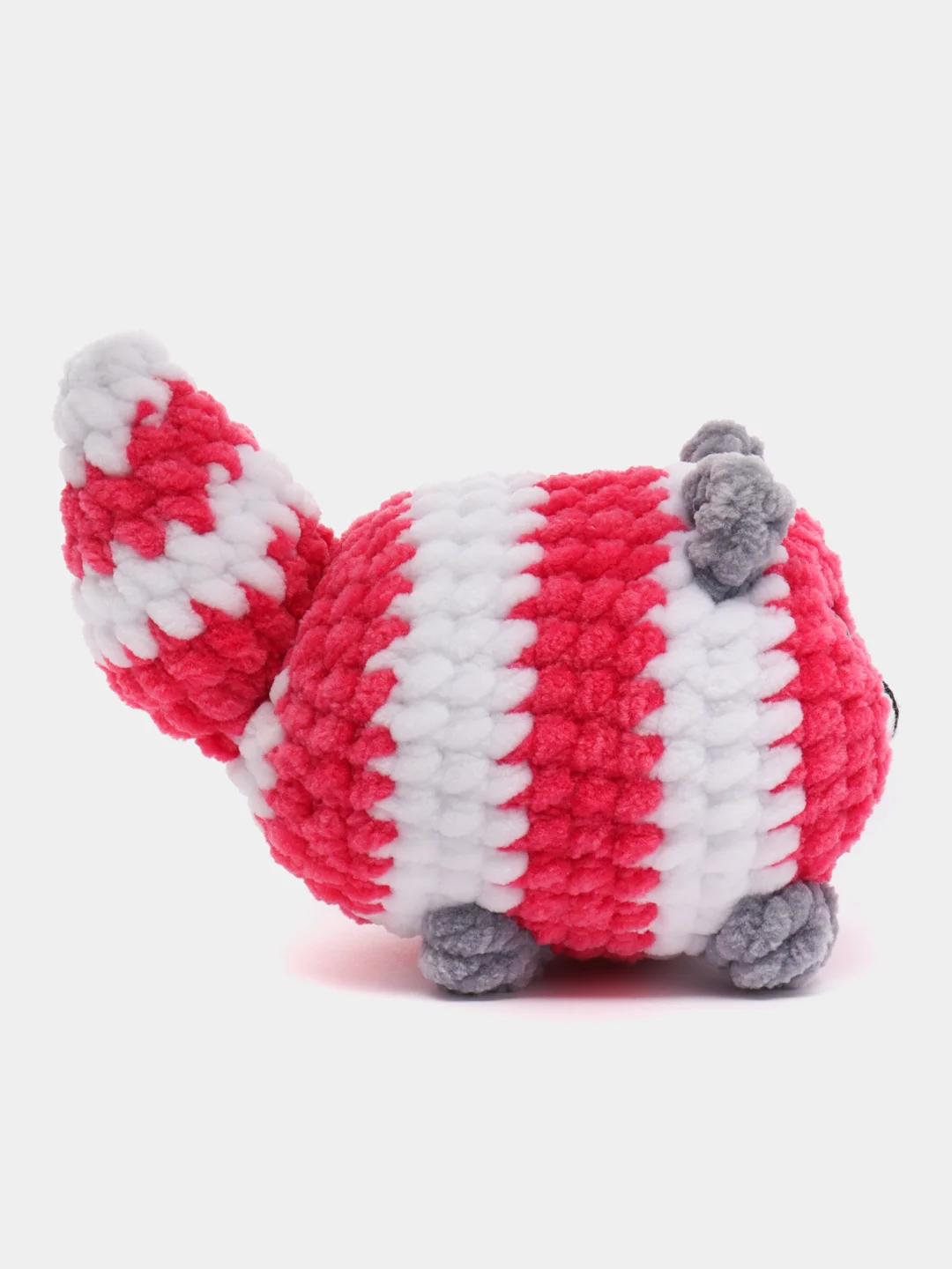 Фуксия плюшевая мягкая игрушка "Кот-колобок"