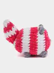 Фуксия плюшевая мягкая игрушка "Кот-колобок"