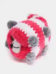 Фуксия плюшевая мягкая игрушка "Кот-колобок"