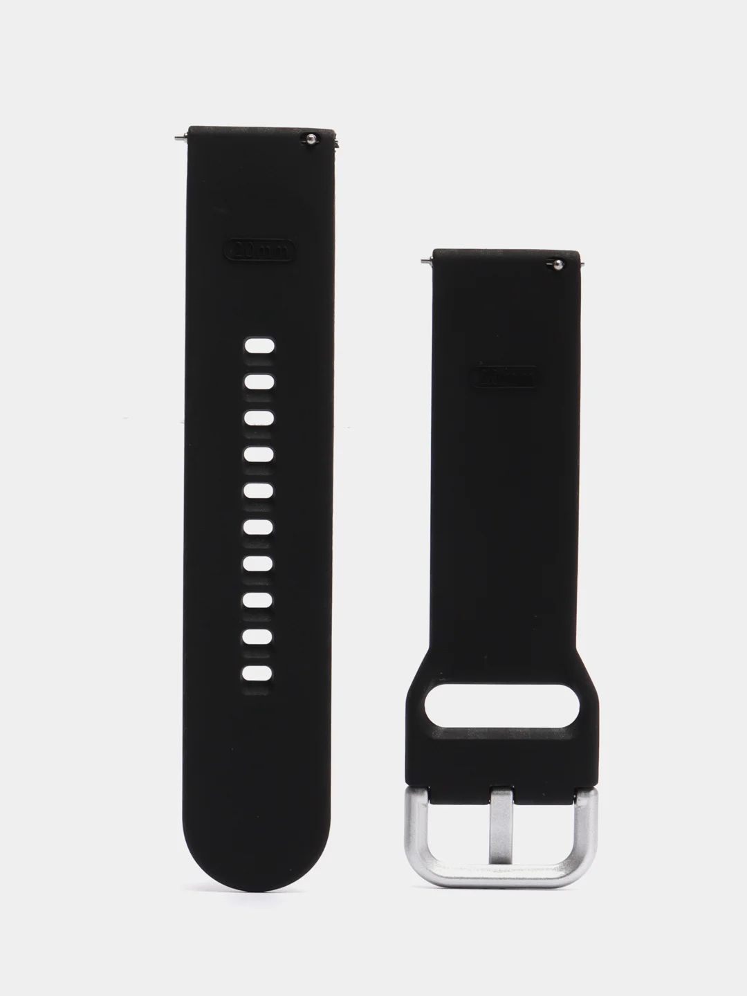 Черный ремешок для Xiaomi Samsung Honor Amazfit Pace Magic 20 / 22 мм силиконовый карбон
