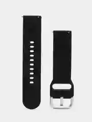 Черный ремешок для Xiaomi Samsung Honor Amazfit Pace Magic 20 / 22 мм силиконовый карбон