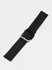 Черный ремешок для Xiaomi Samsung Honor Amazfit Pace Magic 20 / 22 мм силиконовый карбон