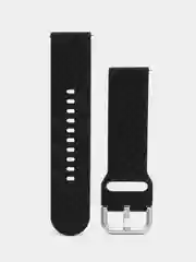 Черный ремешок для Xiaomi Samsung Honor Amazfit Pace Magic 20 / 22 мм силиконовый карбон