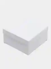 Белый коробка для подарка, квадратная