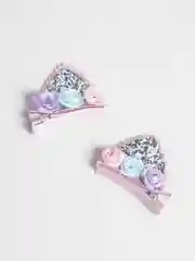 Серебряный заколки для волос детские