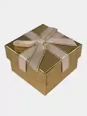 Золотой коробка подарочная, упаковка для подарка 3х5х5см