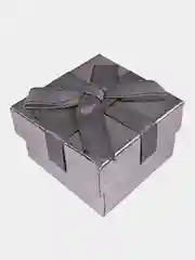 Серебряный коробка подарочная, упаковка для подарка 3х5х5см