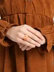 Оранжевый кольцо детское "Бабочка"