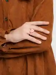 Розовый кольцо детское "Бабочка"