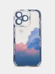 Индиго чехол "Dream" для iPhone, на айфон 7/8 Plus 11 12 mini 13 Pro max XR XS