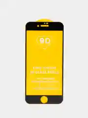 Белый защитное стекло 9D для iPhone 7 / 8 / SE 2 / SE 3 с черной белой рамкой защита броня Айфон