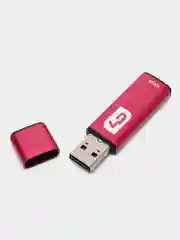 Тёмно-розовый флешка, USB накопитель стильная, красивая и долговечная