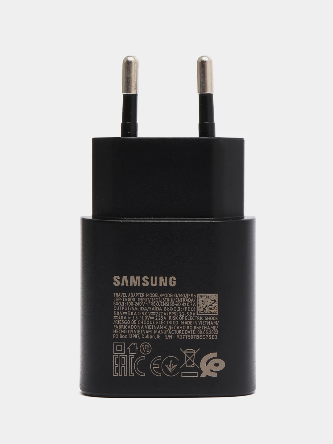 Черный быстрая Зарядка EP-TA800,  (PD 3.0 PPS Макс. 25W)
