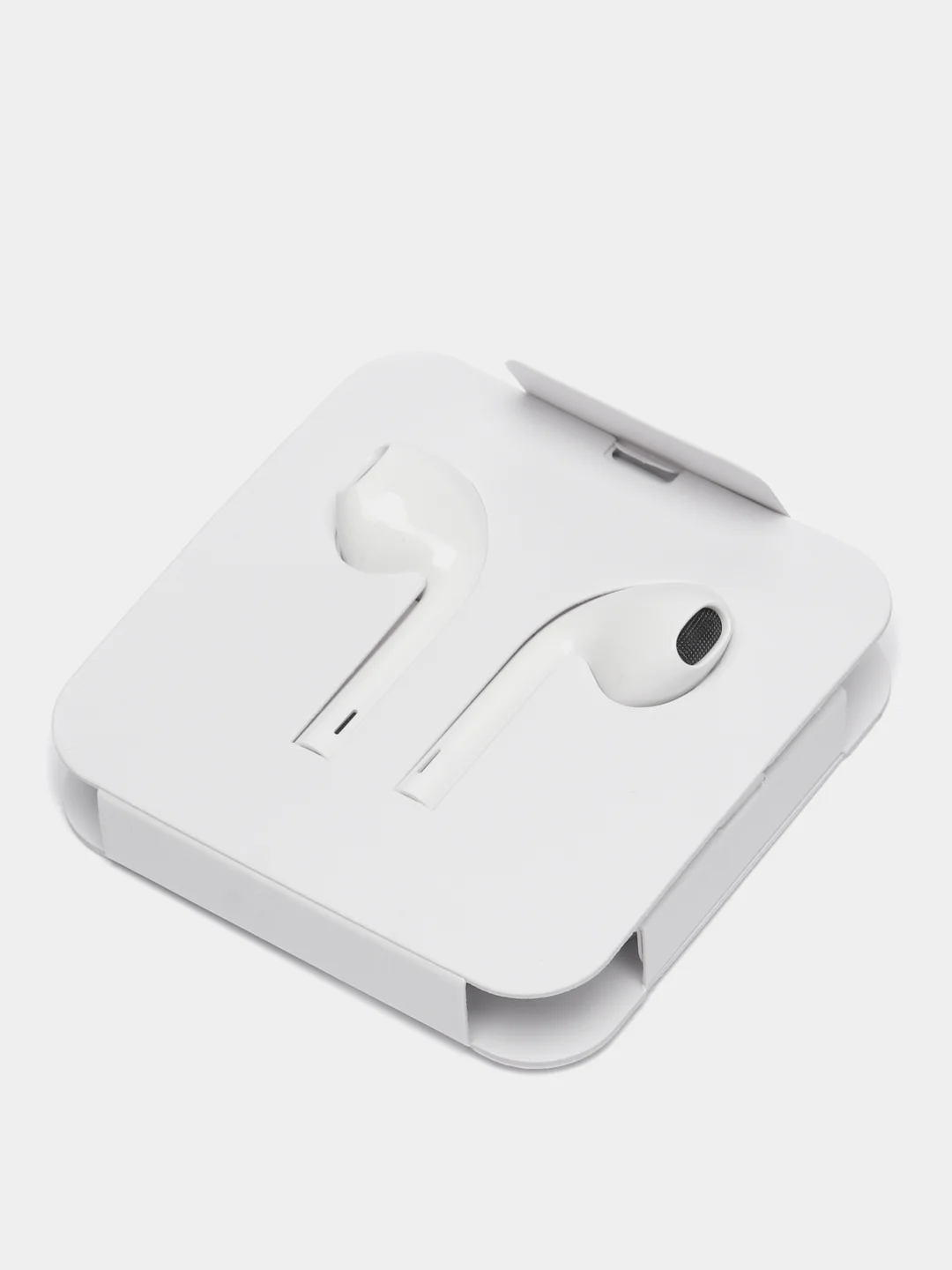 Белый наушники проводные Lightning для iPhone 7-14 с микрофоном ( Без Bluetooth)