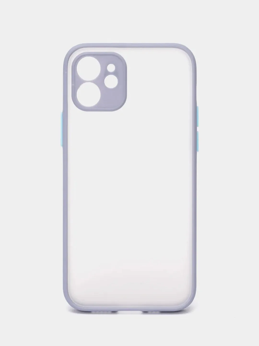 Небесно-голубой чехол противоударный матовый Apple IPhone XR, 11, 12