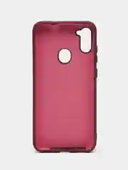 Бордовый чехол Silicone Case Samsung A12, M12, A11, A10, A3, A02s, A01, A01 Core