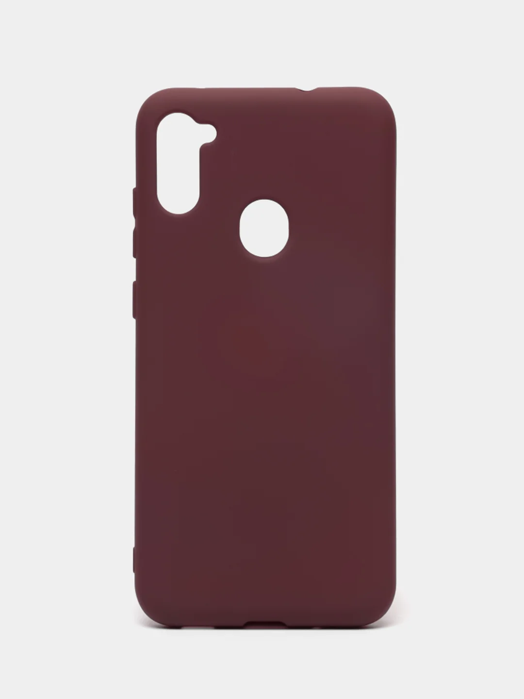 Бордовый чехол Silicone Case Samsung A12, M12, A11, A10, A3, A02s, A01, A01 Core