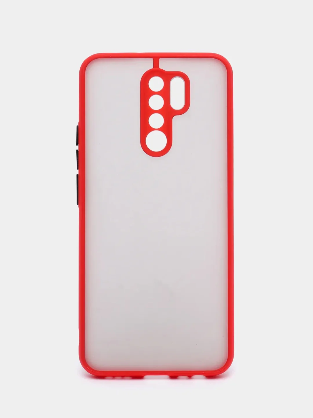 Красный чехол для Xiaomi Redmi 9 матовый пластиковый Ксяоми редми