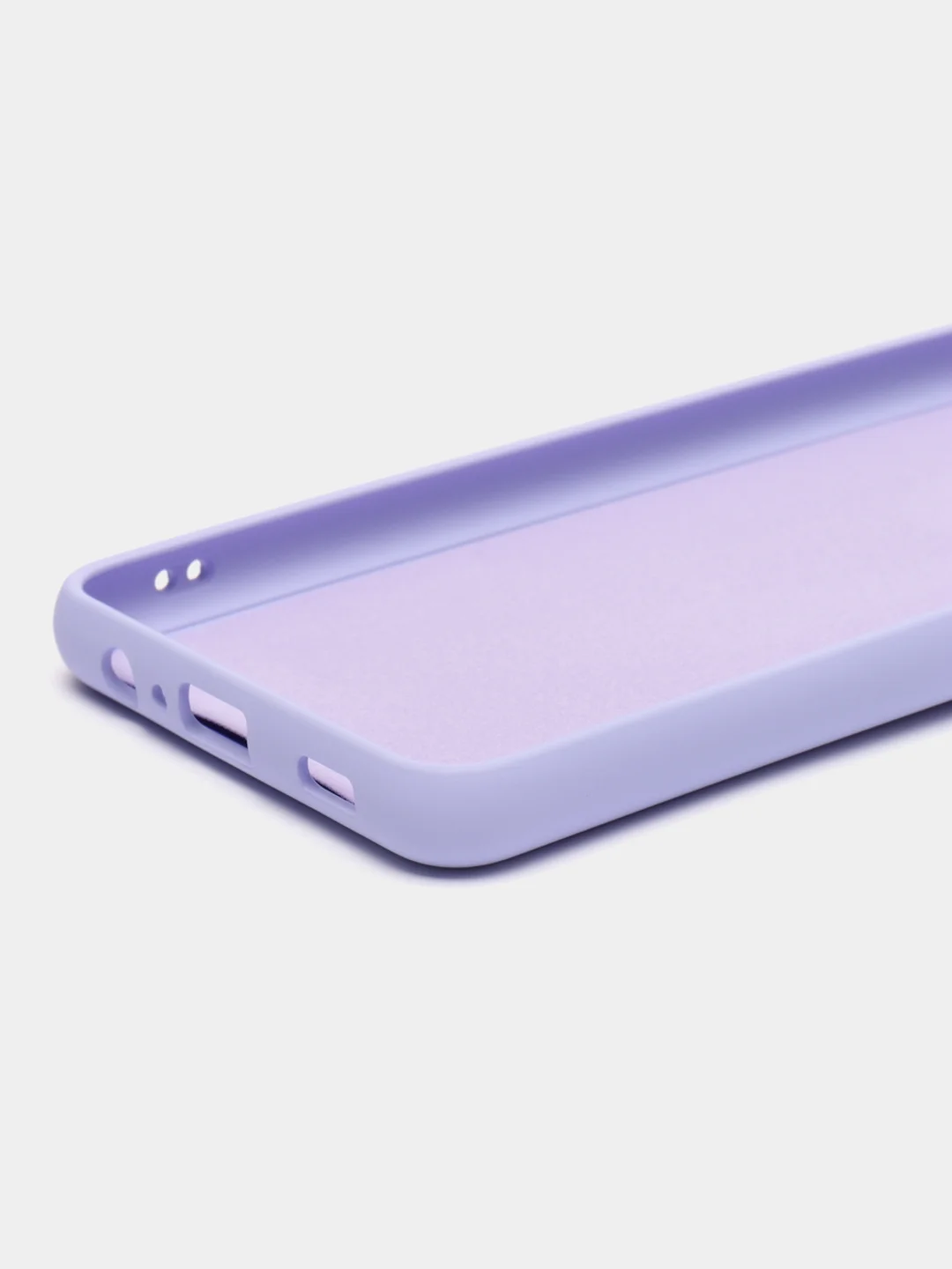 Лавандовый чехол Silicone Case Samsung A12, M12, A11, A10, A3, A02s, A01, A01 Core