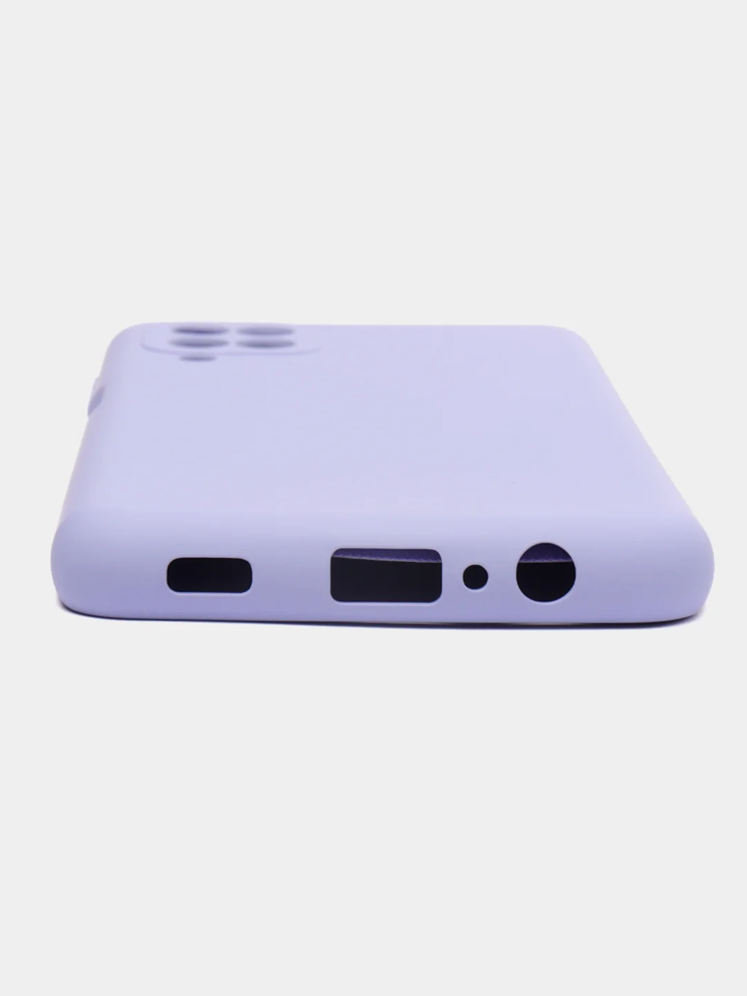 Лавандовый чехол Silicone Case Samsung A12, M12, A11, A10, A3, A02s, A01, A01 Core