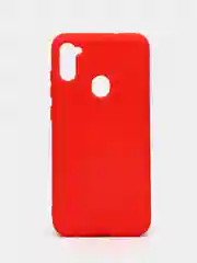 Красный чехол Silicone Case Samsung A12, M12, A11, A10, A3, A02s, A01, A01 Core