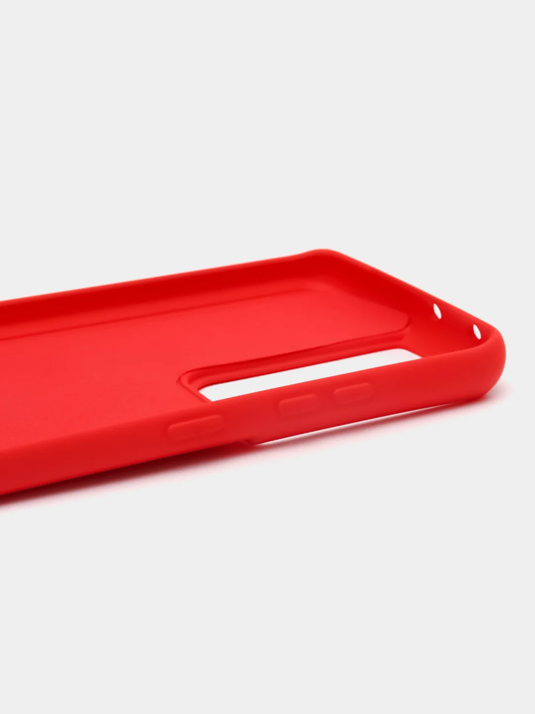 Красный чехол Silicone Case для Samsung S8, S8+, S9, S9+, S21, S21+, S21 Ultra