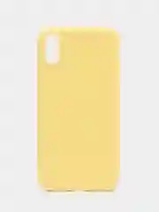 Желтый чехол силиконовый для iPhone X / XS