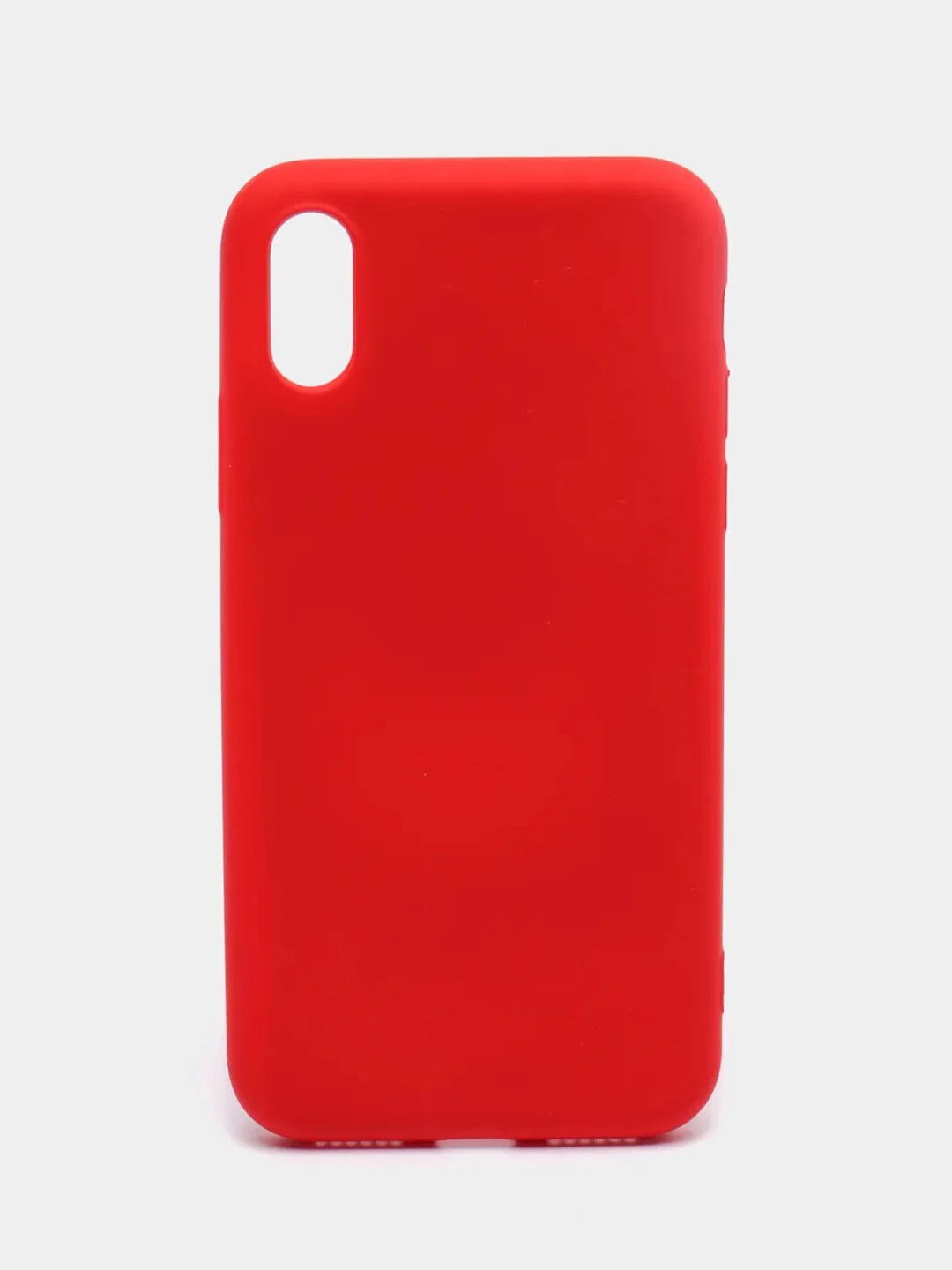 Красный чехол силиконовый для iPhone X / XS