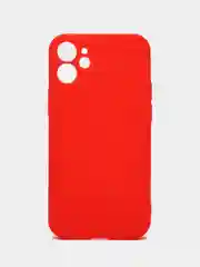 Красный защитный чехол для iPhone 12 / 12 mini / 12 Pro / 12 Pro Max силиконовый