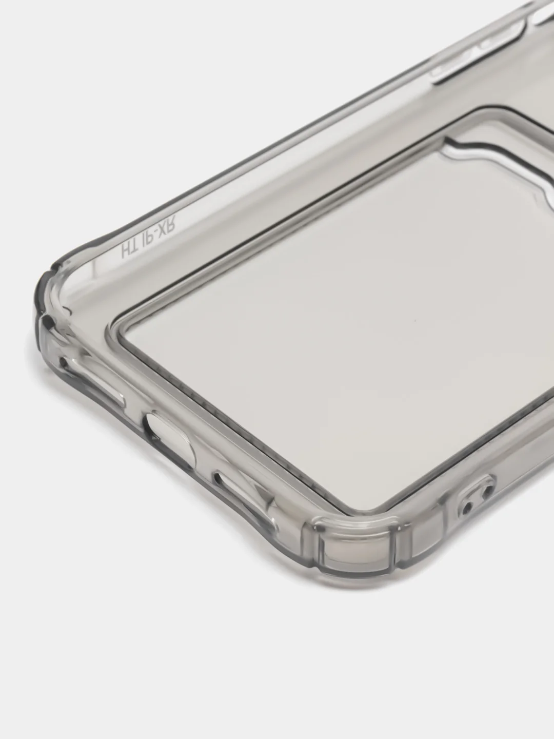 Черный чехол с карманом для карт на iPhone XR, 11, 12, 13, Pro, Pro Max