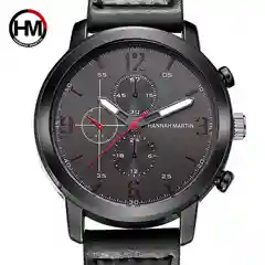 Черный мужские наручные часы Hannah Martin HM6201, в подарочной упаковке