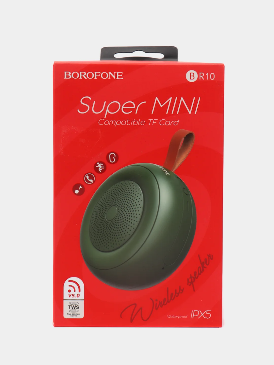 Зелёный хаки беспроводная колонка Borofone BR10