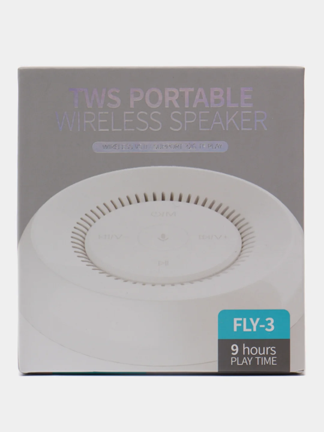 Белый bluetooth-колонка Celebrat FLY-3