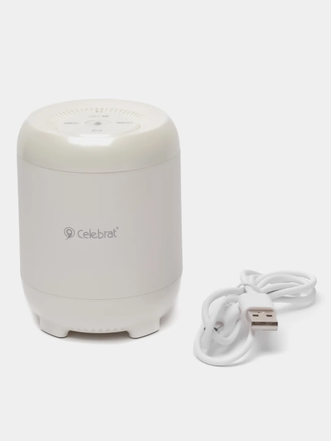 Белый bluetooth-колонка Celebrat FLY-3